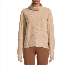 Super soft brush mock neck sweatshirt